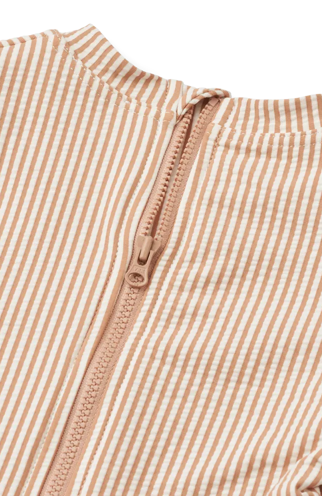 Sille Swimsuit - Stripe Pale Tuscany / Creme