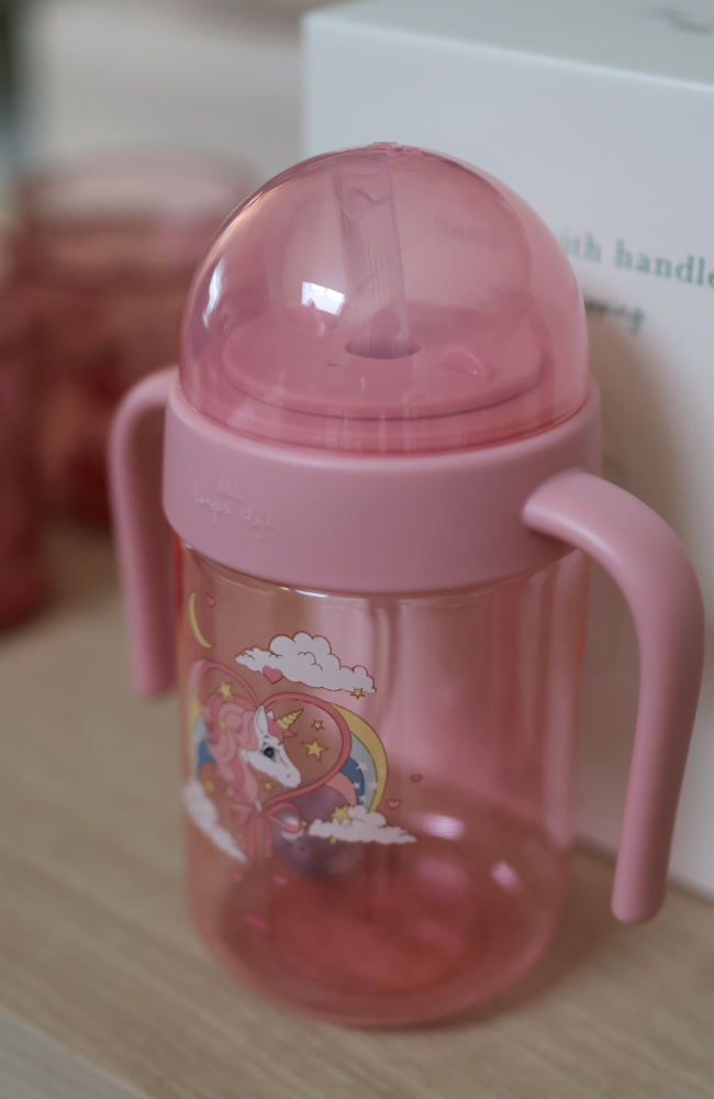 Baby Bottle With Handle - Horn Stars