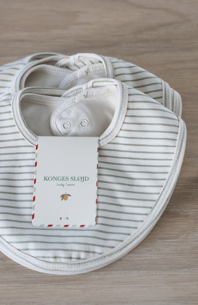 Basic 2 Pack Bib - Tea Stripe