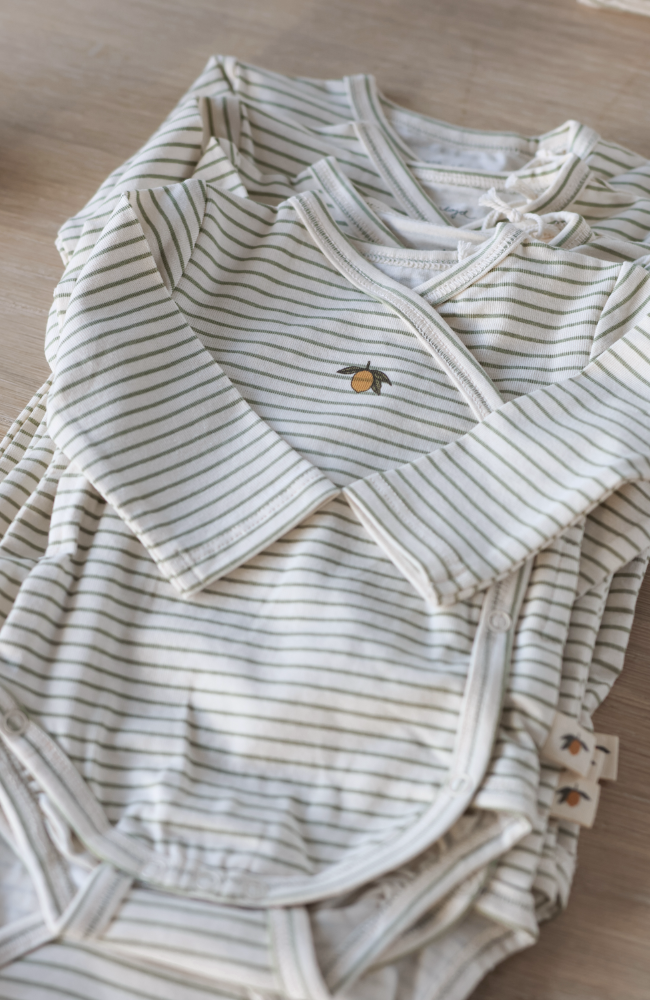 Basic Newborn Body - Tea Stripe