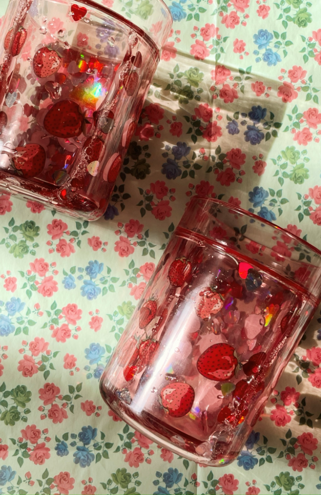 2 Pack Glitter Cup - Fragola