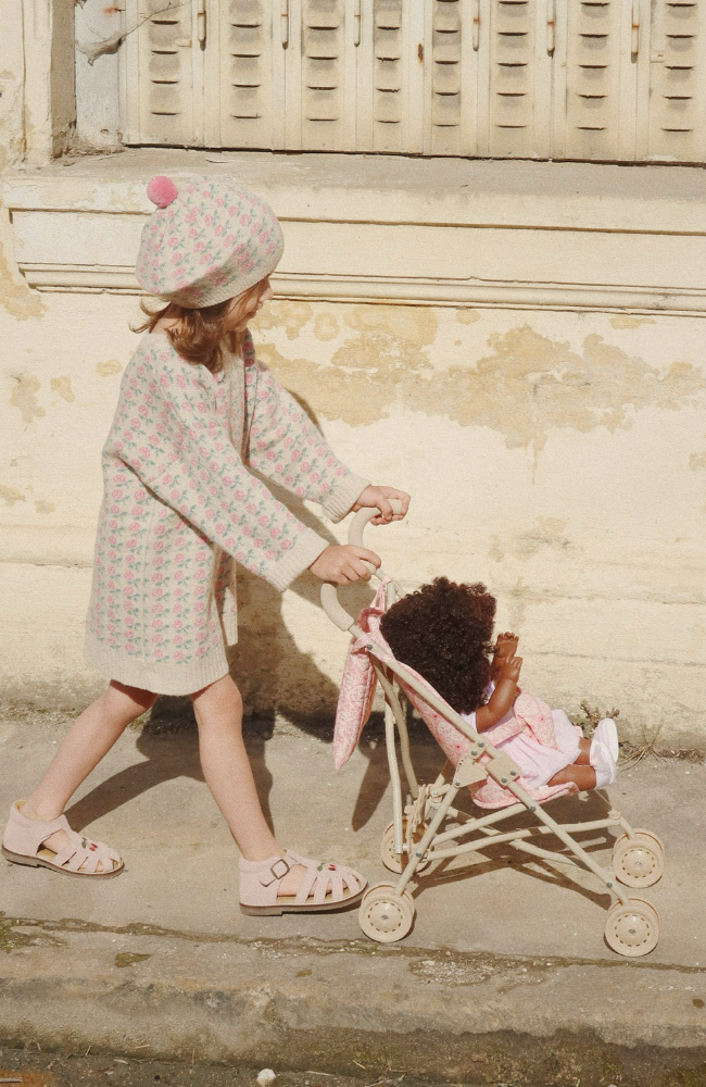 Doll Stroller - Lacy Pink