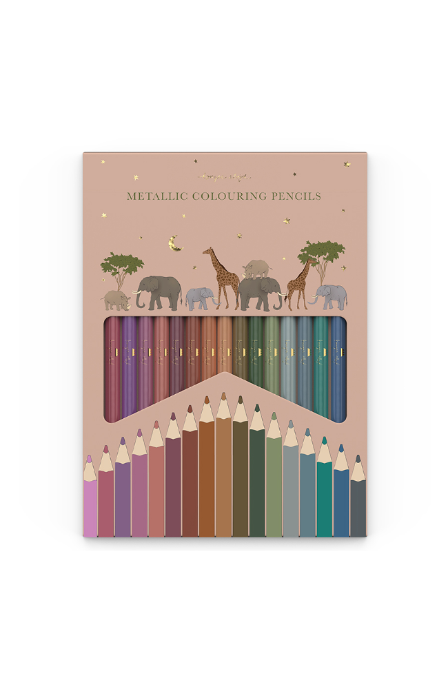 Metallic Coloring pencils 18pcs - Multi