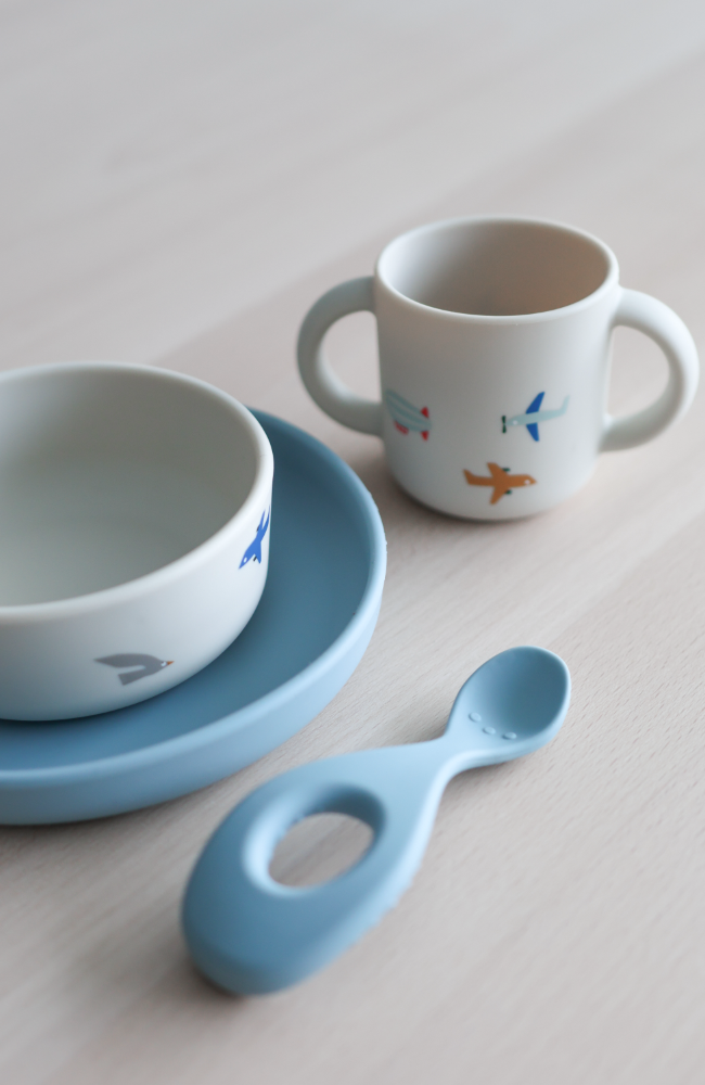 Vivi Printed Tableware Set - Aviator/Ecru