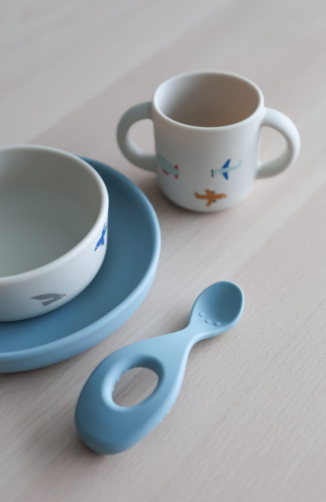 Vivi Printed Tableware Set - Aviator/Ecru