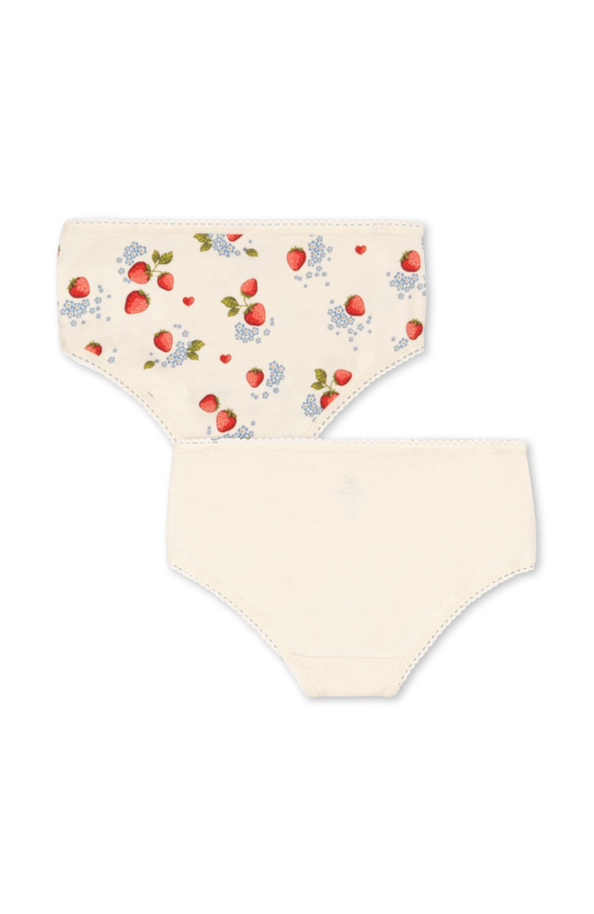 Basic 2 Pack Girl Underpants - Marmalade Mix