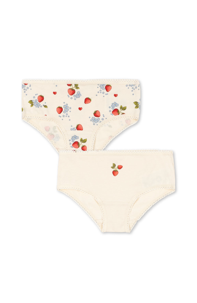 Basic 2 Pack Girl Underpants - Marmalade Mix