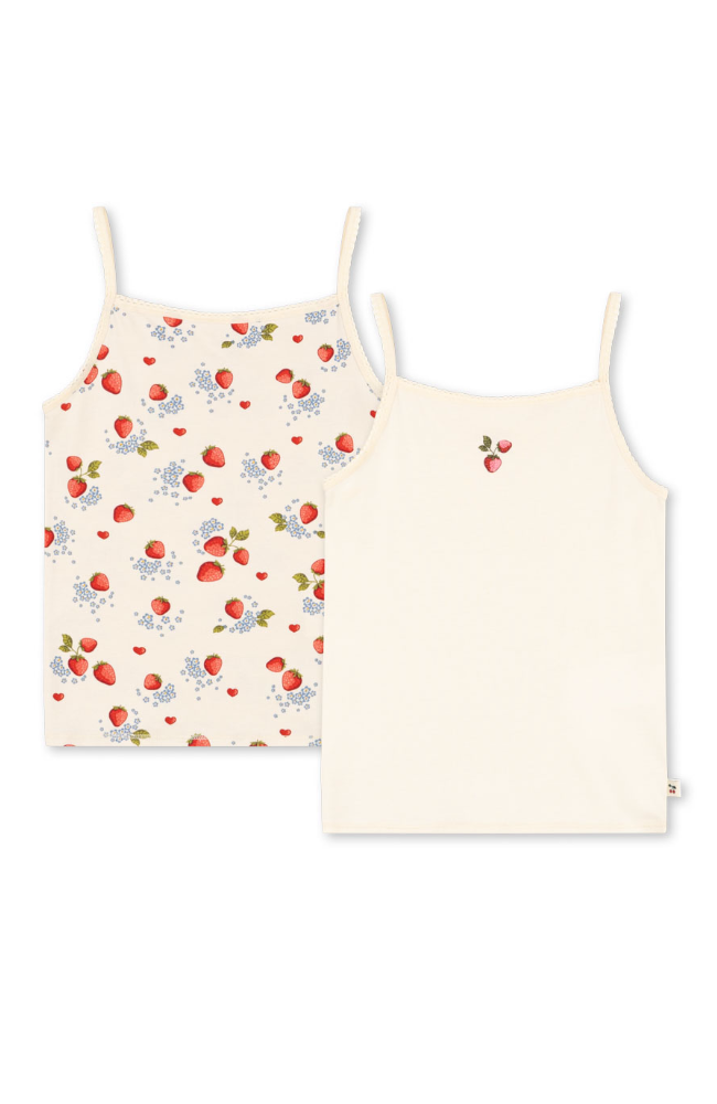 Basic 2 Pack Girl Strap Top -  Marmalade Mix