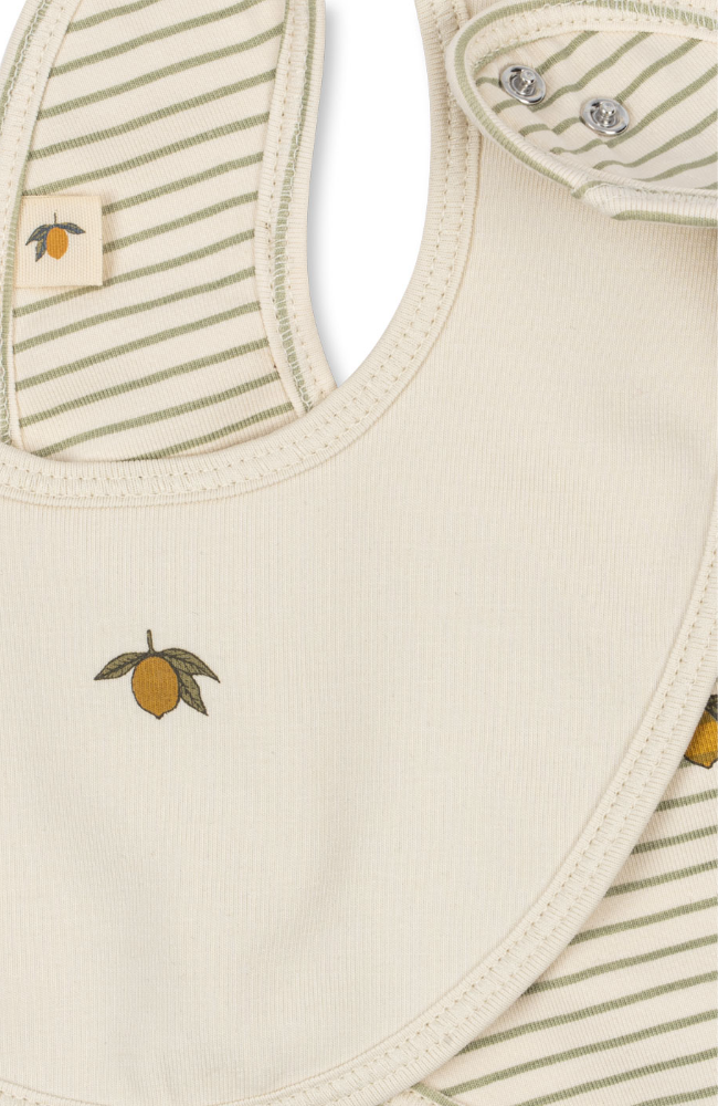 Basic 2 Pack Bib - Tea Stripe