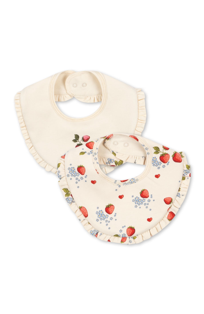 Basic 2 Pack Frill Bib - Marmalade Mix