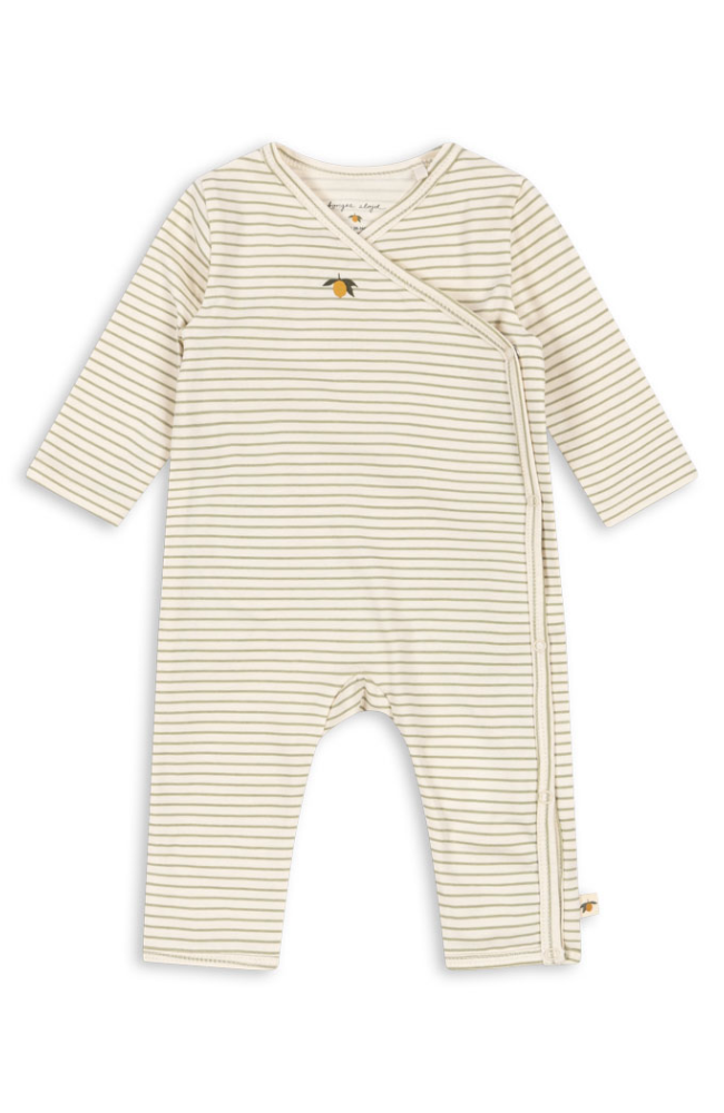 Basic Newborn Onesie - Tea Stripe