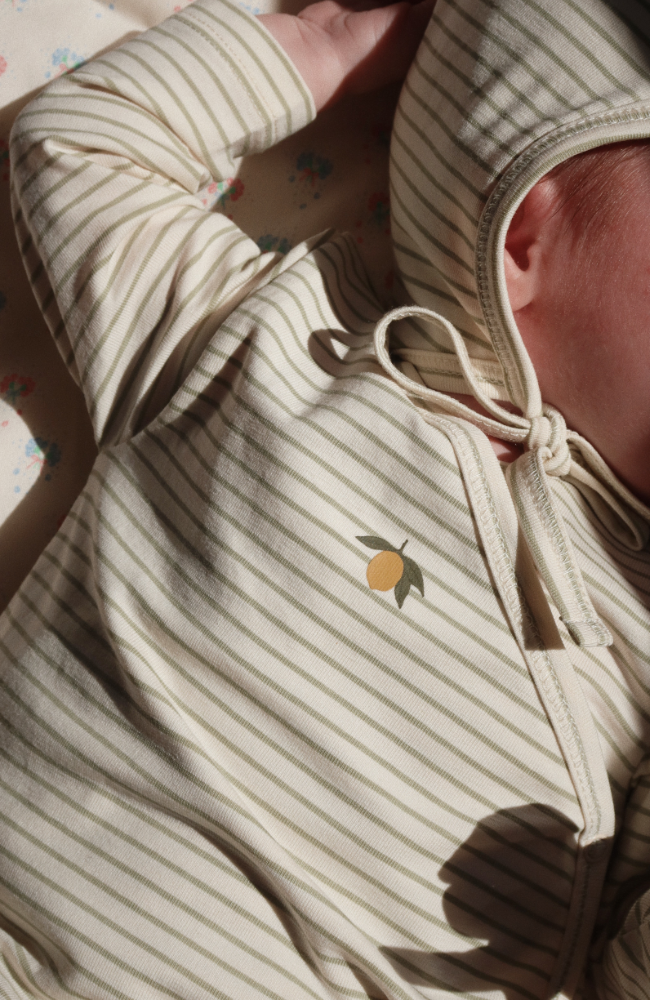 Basic Newborn Body - Tea Stripe