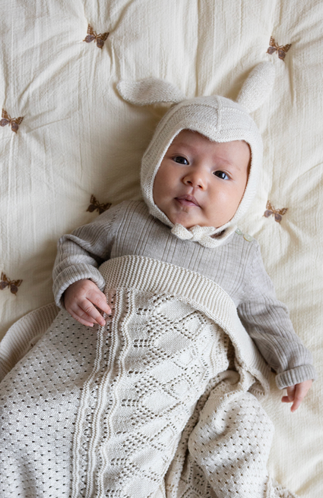 Kids Embroidered Blanket - Butterfly