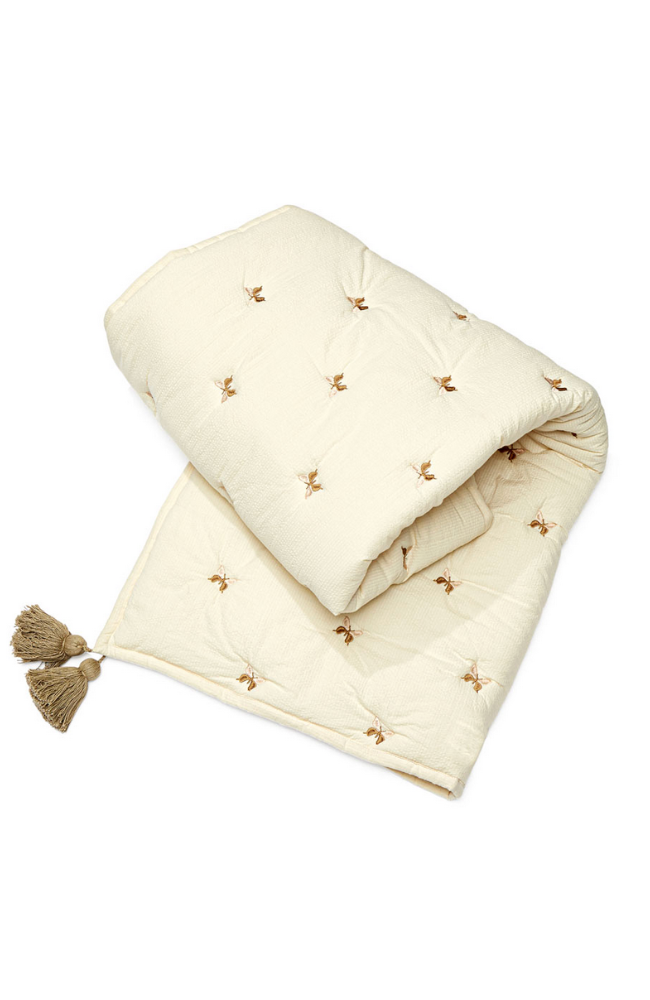 Kids Embroidered Blanket - Butterfly