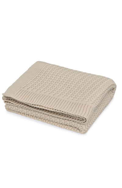 Harper Baby Knit Throw - Latte