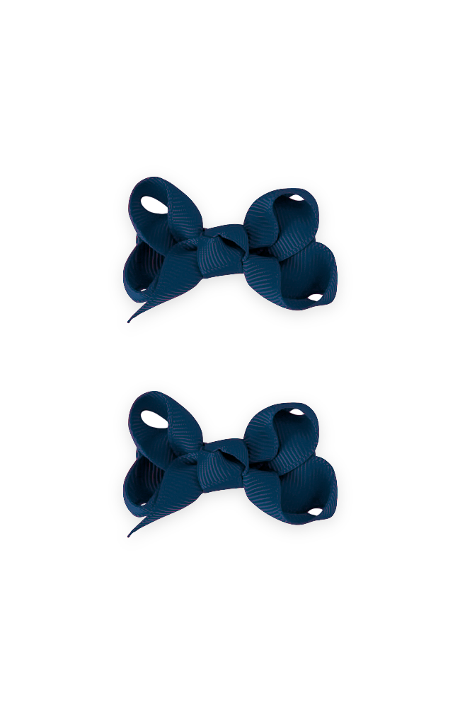 Small Bows 2pk - Navy