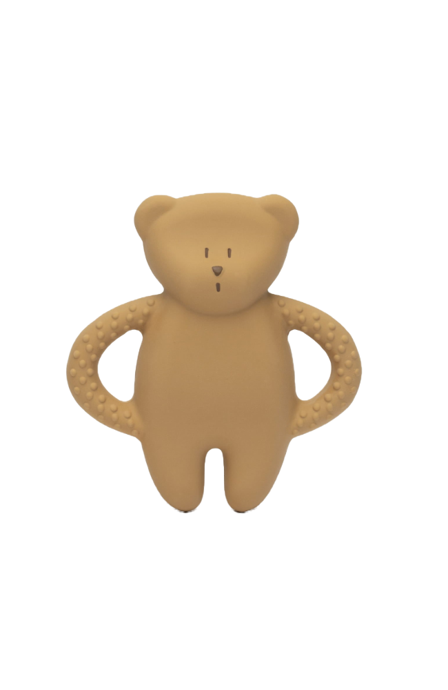 Natural Rubber Teether - Cappuccino