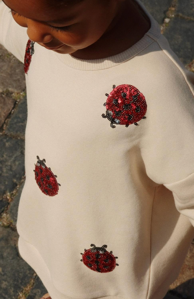 Lou Ladybug Glitter Sweatshirt - Ladybug Glitter