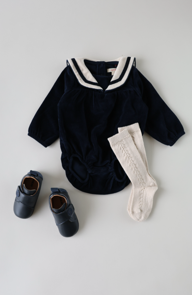 Matelot Romper - Navy