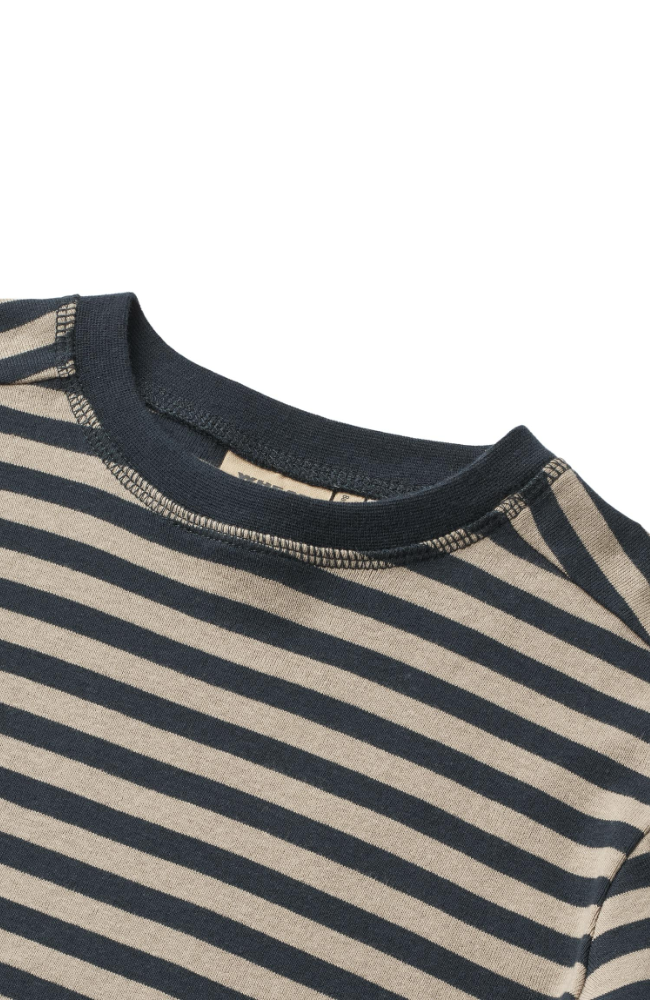 T-Shirt L/S Frans - Navy Stripe