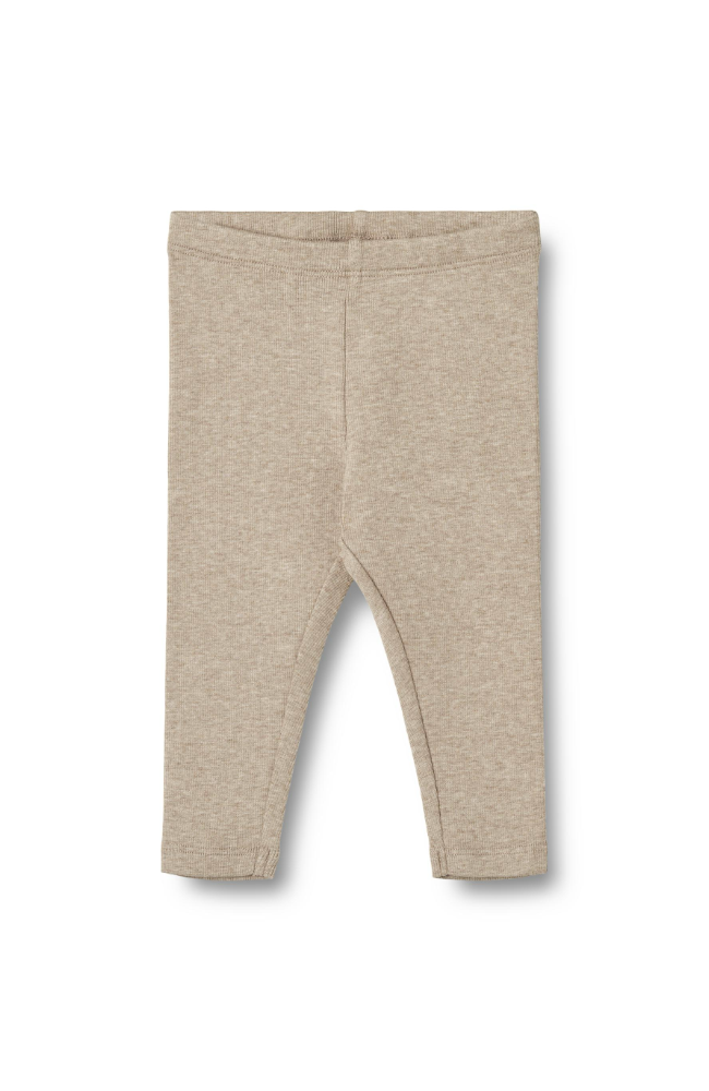 Rib Baby Leggings Maddy - Gravel Melange st.56-92