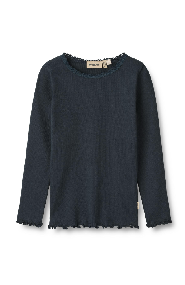 Rib T-Shirt L/S Reese - Navy