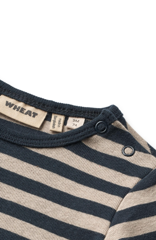 Body L/S Freddie - Navy Stripe