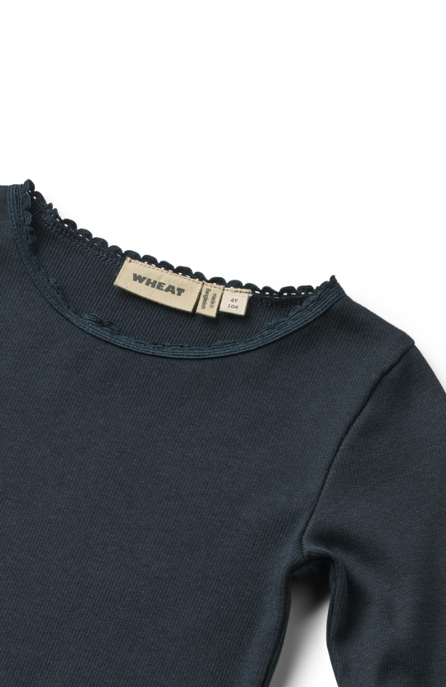 Rib T-Shirt L/S Reese - Navy