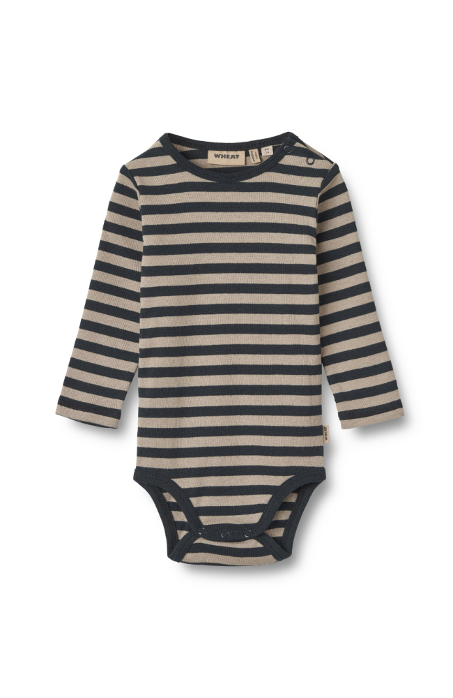 Body L/S Freddie - Navy Stripe