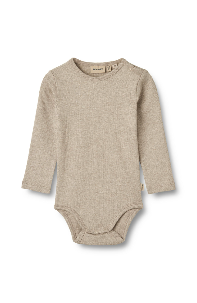 Rib Body L/S Spencer - Gravel Melange