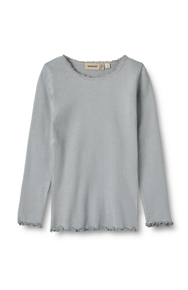 Rib T-Shirt L/S Reese - Cloudy Sky