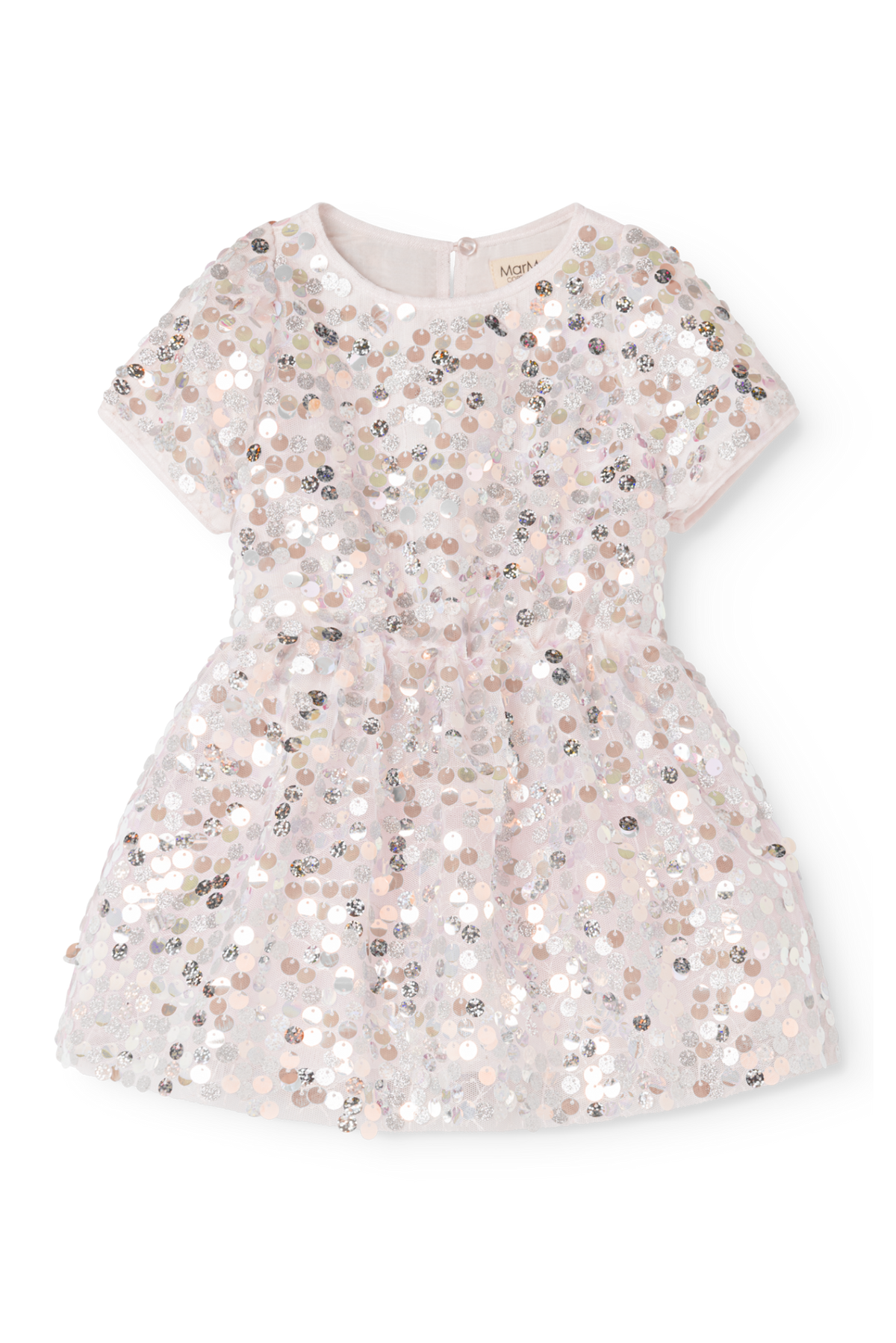 Dua Baby Dress - Silver Disco