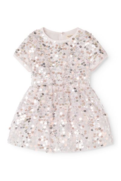 Dua Baby Dress - Silver Disco