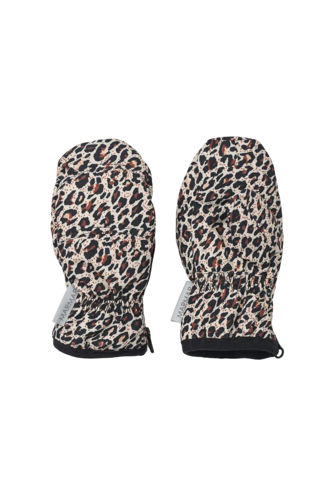 Almo Snow Mittens- Leopard