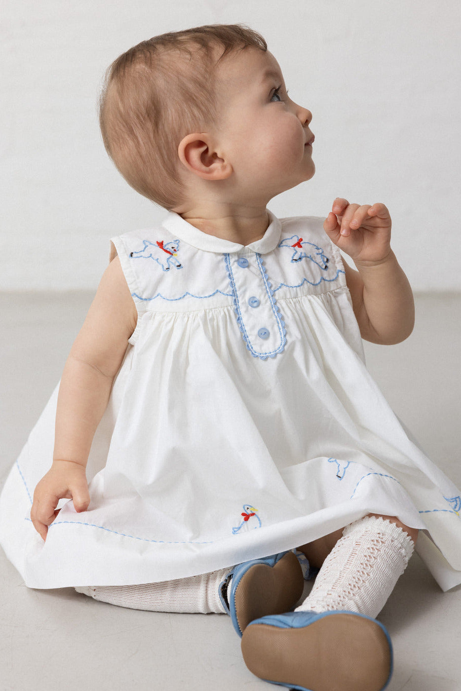 Knee Socks Pointelle - Gentle White