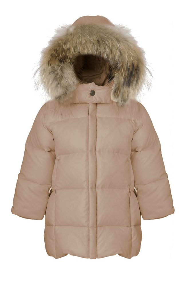 Featherlight Winter Jacket w/Fur - Mahogany Rose