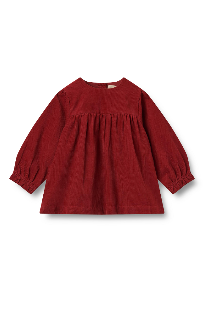 Dress L/S Elvira - Cherry Red st. 68-92