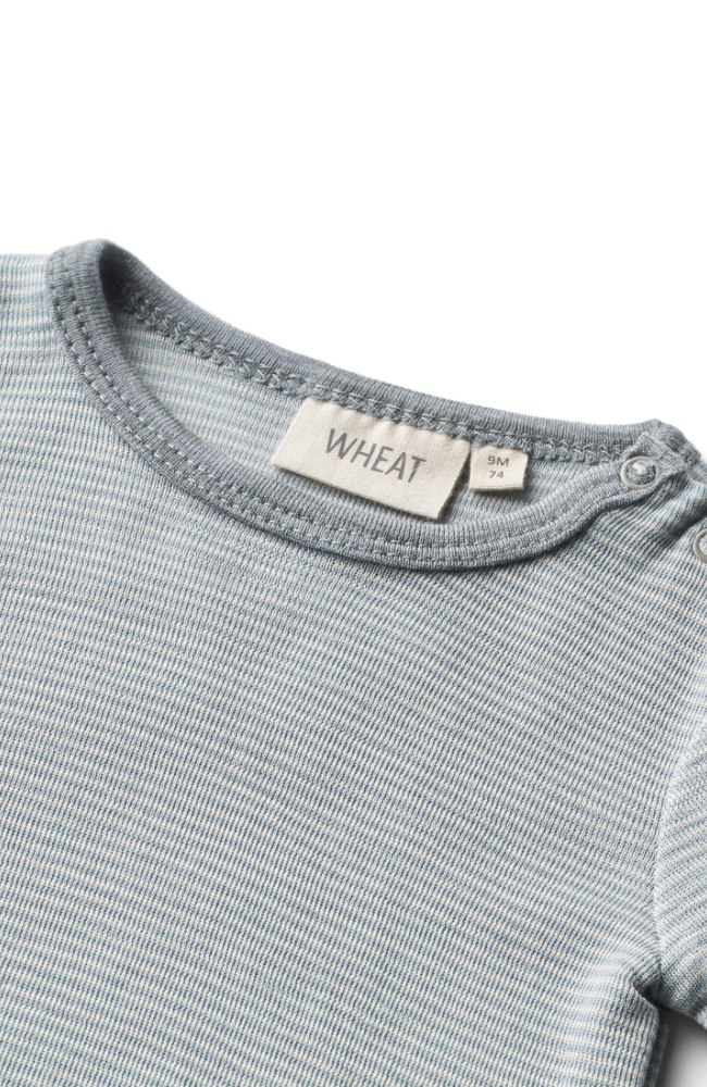 Wool Body L/S Lucca - Cloudy Sky Stripe