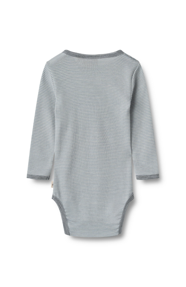 Wool Body L/S Lucca - Cloudy Sky Stripe