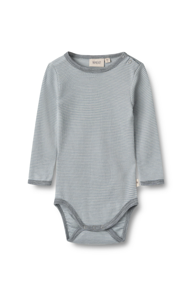 Wool Body L/S Lucca - Cloudy Sky Stripe