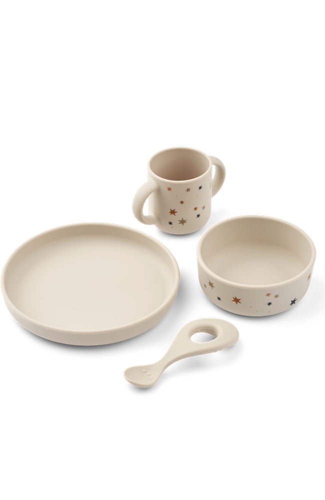 Vivi Printed Tableware Set - Star Bright/Sandy