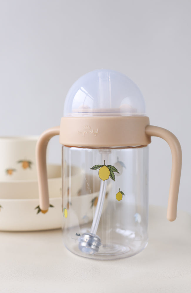 Baby Bottle With Handle - Lemon