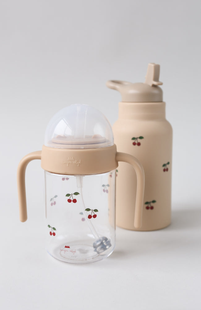 Baby Bottle With Handle - Cherry