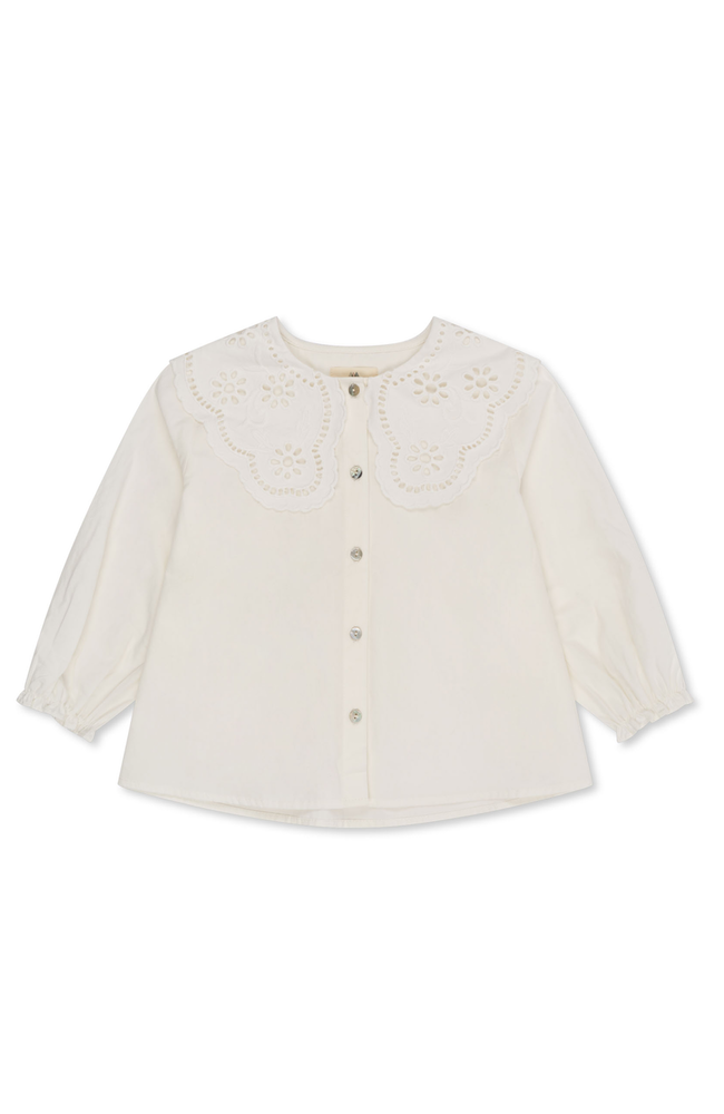 Rilo Collar Blouse - Optic White