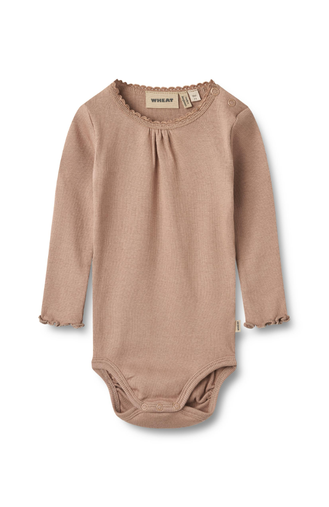 Rib Body L/S Lotta - Nougat Rose