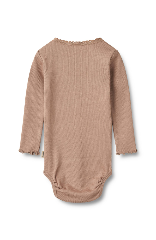 Rib Body L/S Lotta - Nougat Rose