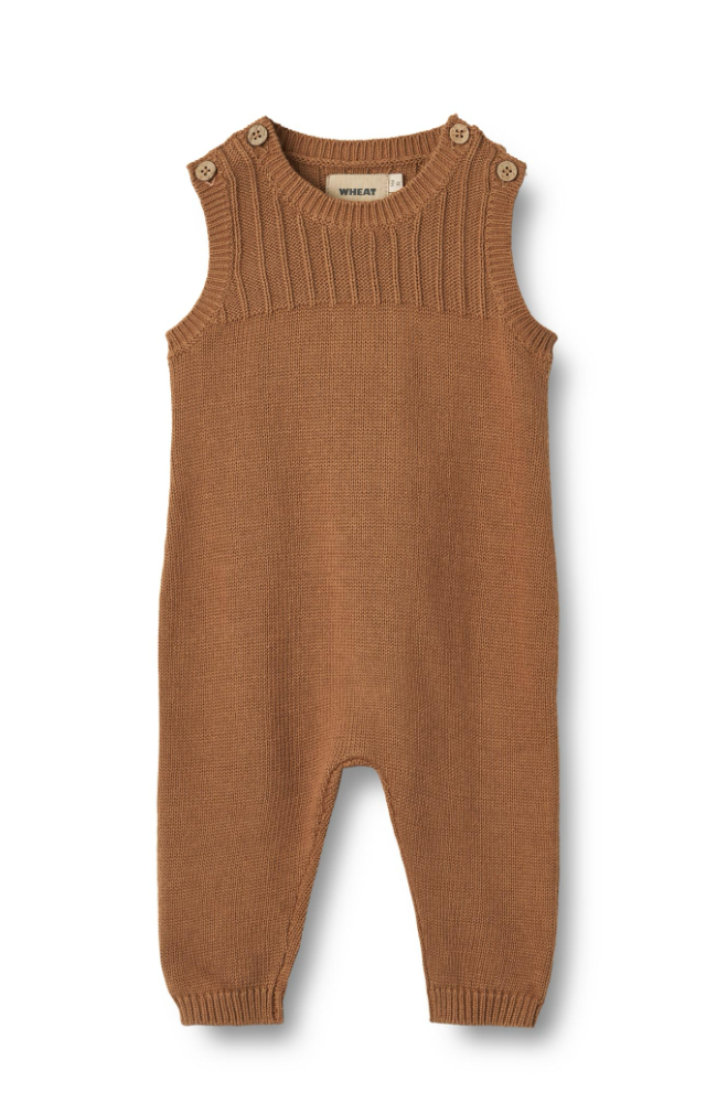 Knit Romper Vigge - Caramel