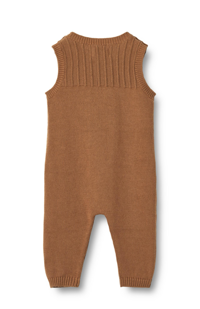 Knit Romper Vigge - Caramel