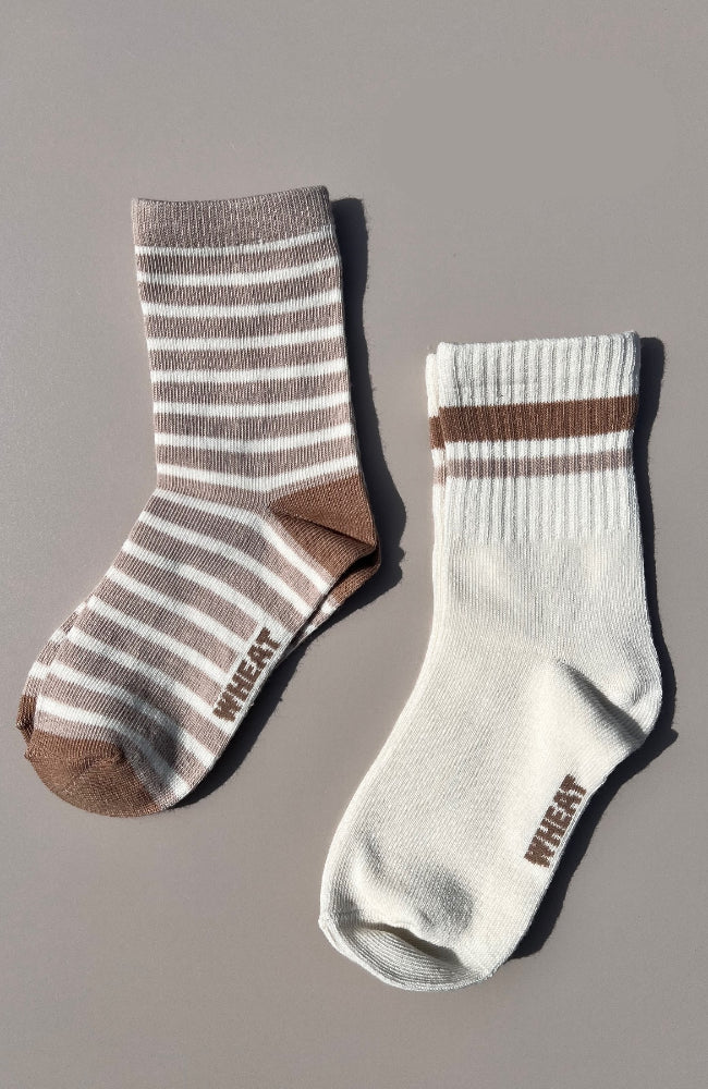 Jamie socks 2pk - Sand