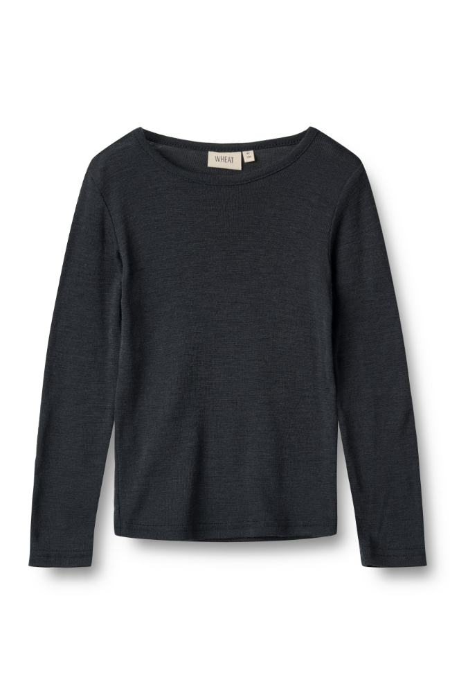 Wool T-Shirt LS Alfie - Navy